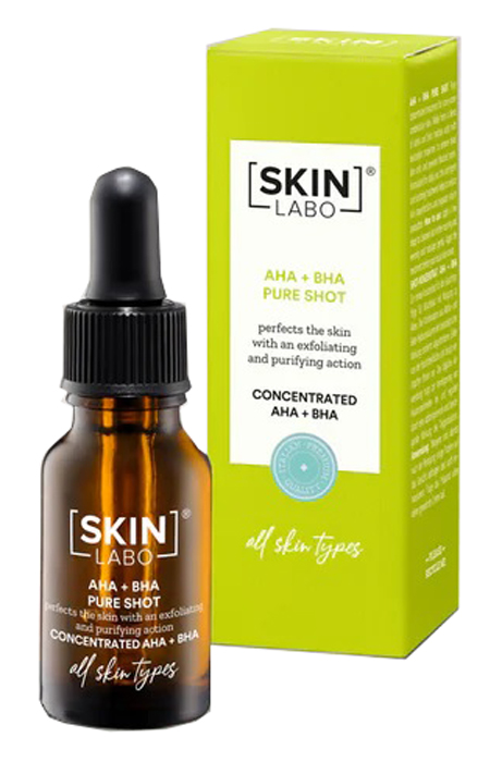 SkinLabo Aha + Bha Pure Shot - Siero Viso Concentrato Elasticizzante - 15 ml