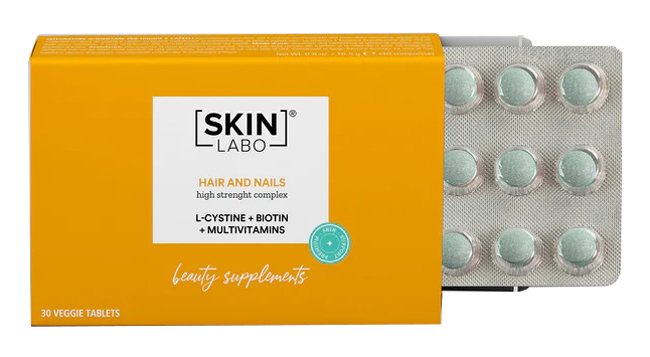 SkinLabo Hair and Nails - Integratore per Capelli e Unghie - 30 Capsule