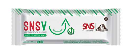SNSV Barretta Proteica Vegana Cioccolato Fondente 50 g