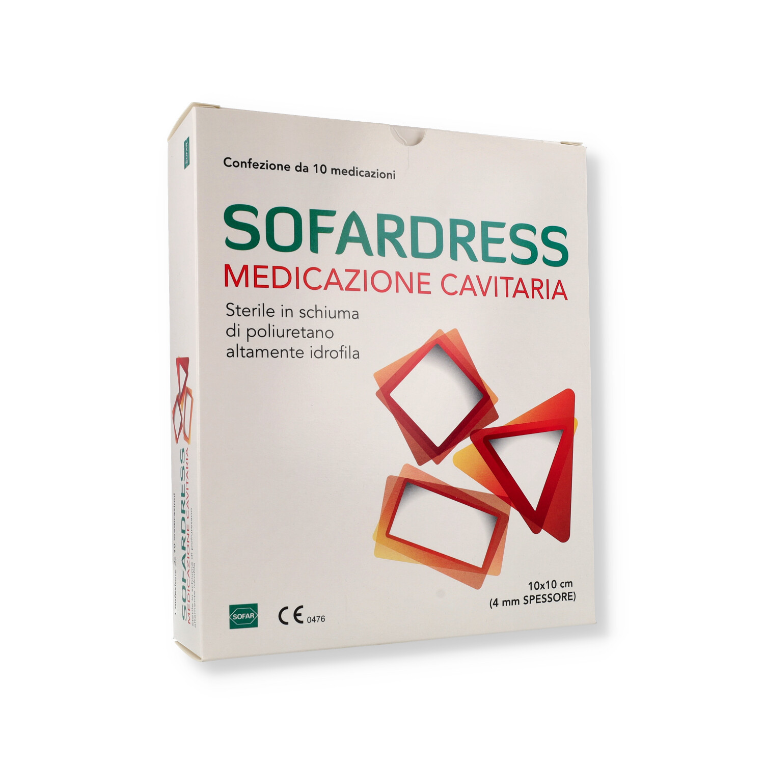 Sofardress Medicazione Cavitaria 10x10cm 10 Pezzi