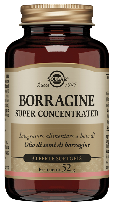 Solgar Borragine Super Concentrated - Integratore per il Benessere della Pelle e Articolazioni - 30 Perle Softgel