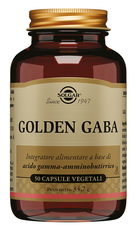 Solgar Golden Gaba Integratore di Acido Gamma-amminobutirrico 50 Capsule