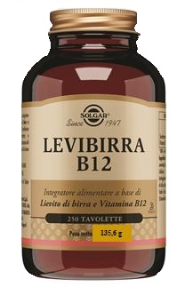 Solgar Levibirra B12 - Integratore di Vitamina B - 250 Tavolette