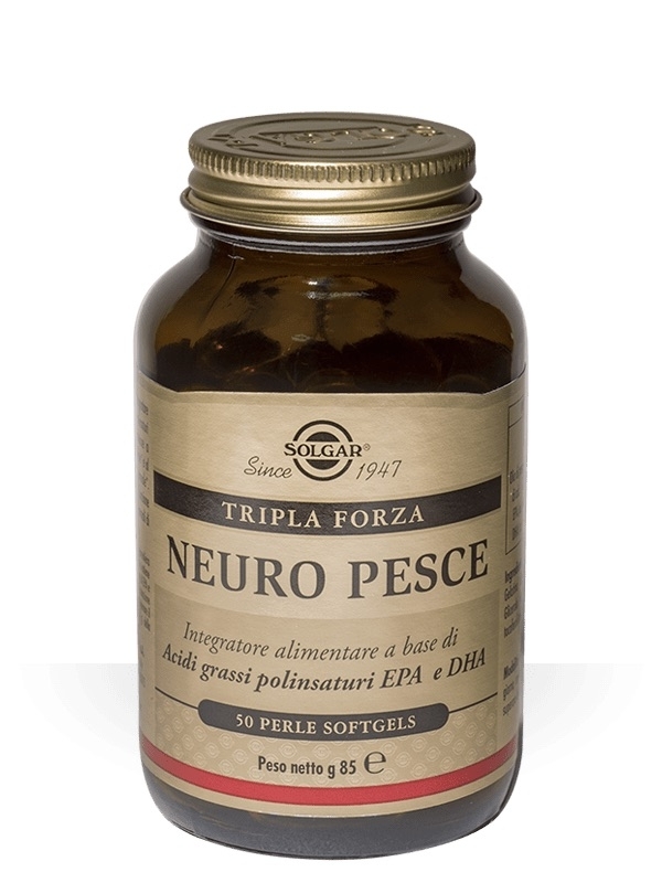 Solgar Pescetarian Omega-3 - Integratore per la Funzionalità Cardiovascolare - 50 Perle Softgels