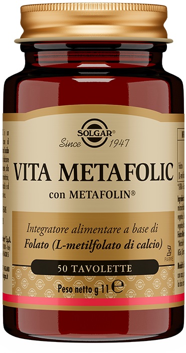 Solgar Vita Metafolic - Integratore di Acido Folico - 50 Tavolette