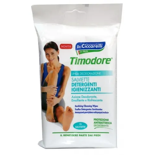 Timodore Salviette Deodoranti Igienizzanti 15 Pezzi