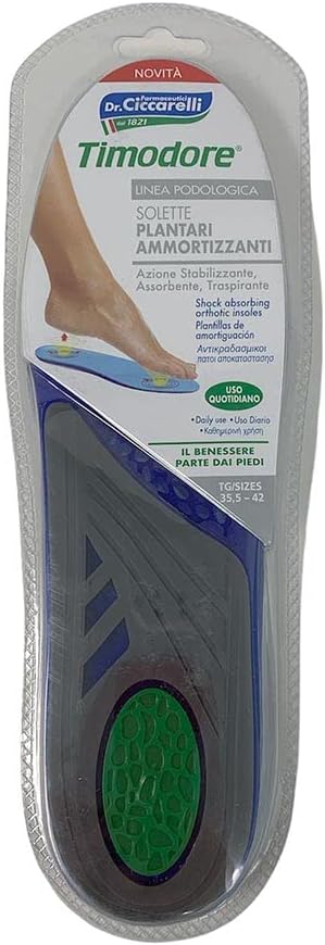 Timodore Solette Plantari Ammortizzanti Taglia 35,5-42