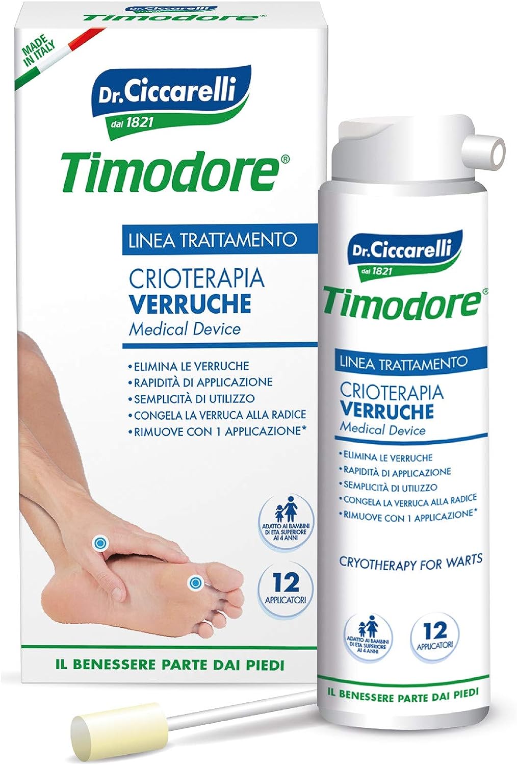 Timodore Spray Rimozione Verruche Crioterapia 75 ml