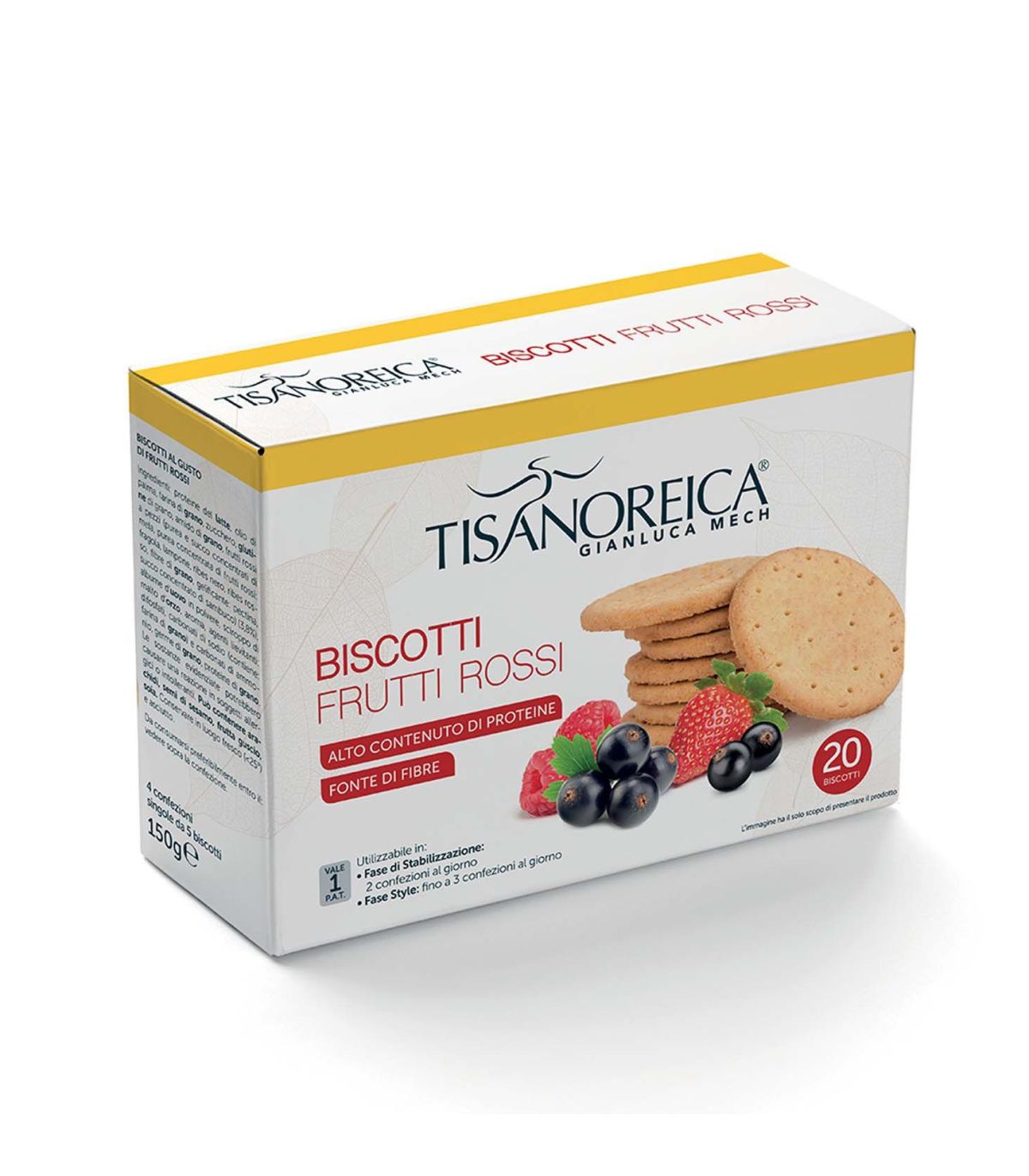Tisanoreica Biscotti Frutti Rossi 20 Pezzi