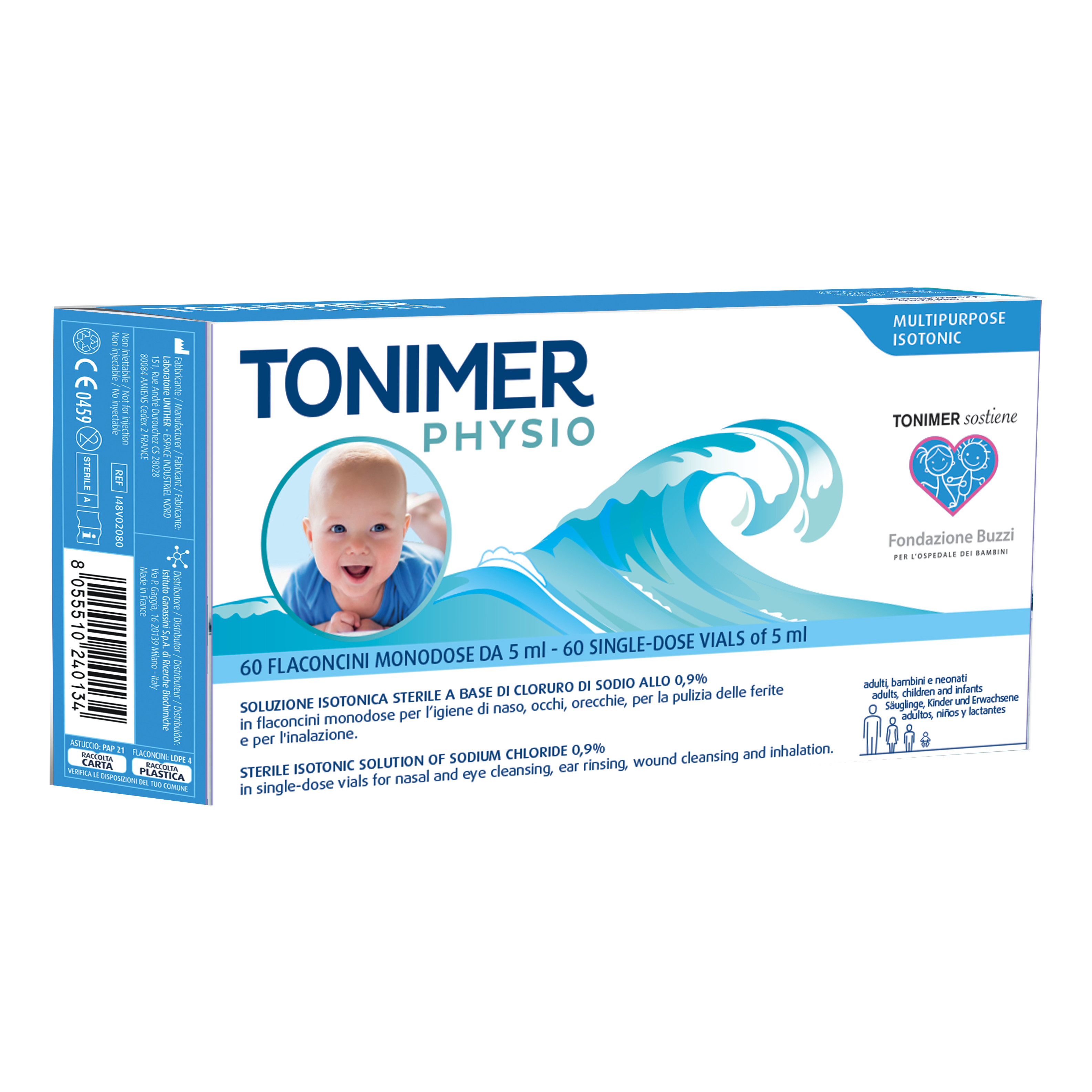 Tonimer Physio Soluzione Isotonica 60 Flaconcini