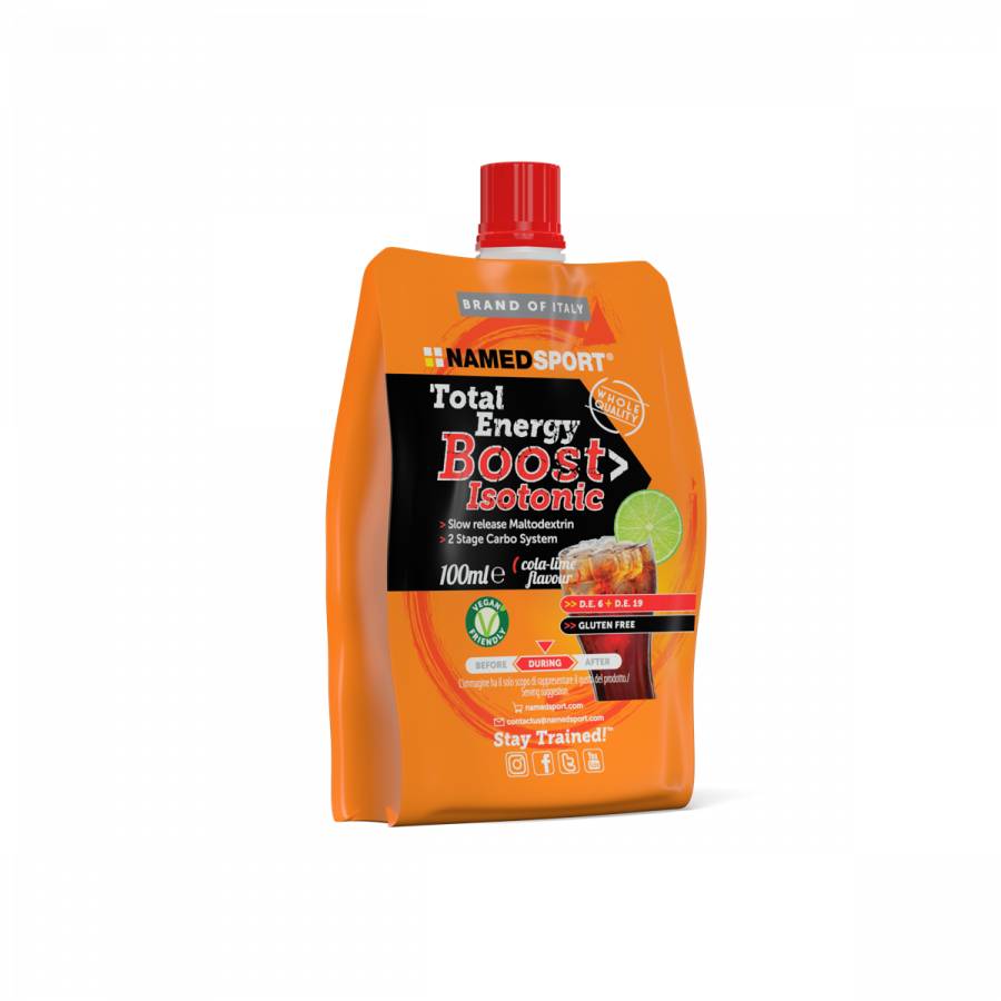 Named Sport Total Energy Boost Isotonic - Bevanda Energetica - Gusto Cola-Lime 100 ml