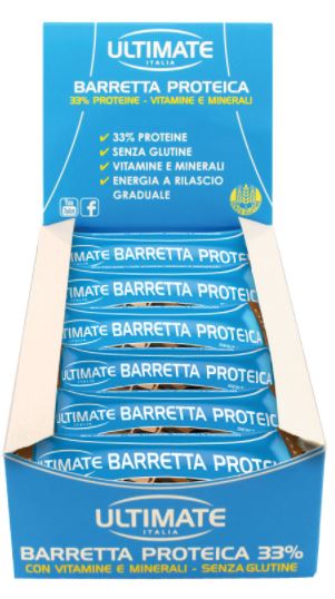 Ultimate Barretta Proteica Gusto Cioccolato 24 Pezzi