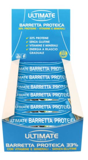 Ultimate Barretta Proteica Gusto Vaniglia e Cookie 24 Pezzi