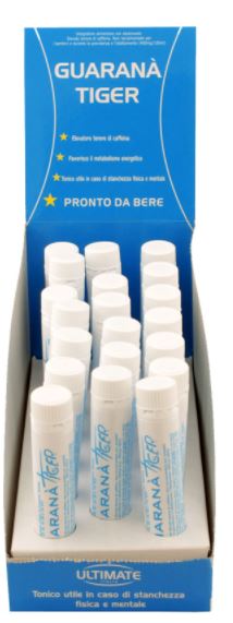 Ultimate Guaranà Tiger - Integratore Tonico Energizzante - 20 Flaconcini