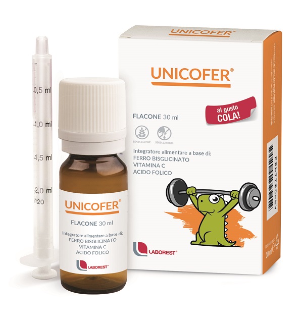 Unicofer - Integratore di Ferro e Vitamina C - Gocce 30 ml