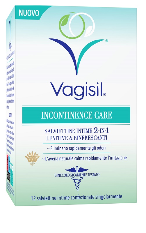 Vagisil Incontinence Care Salviettine Intime Lenitive 12 Pezzi