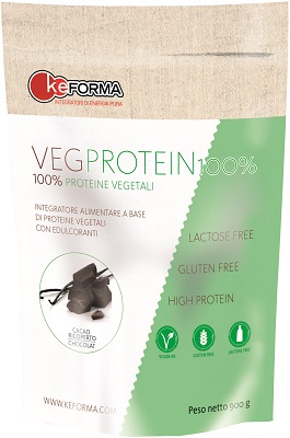 Veg Protein 100% Black Chocolate Integratore Massa Muscolare 900 g