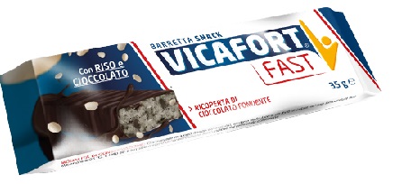 Vicafort Fast - Barretta Proteica con Riso e Cioccolato - 6 Pezzi