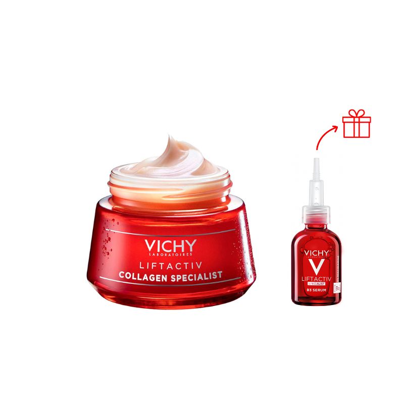 Vichy Liftactiv Collagen Specialist - Crema Viso Giorno Anti-Rughe 50 ml + Vichy Liftactiv Siero B3 Dark Spot 5 ml