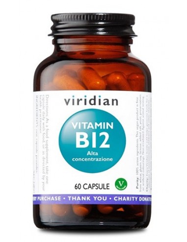 VIRIDIAN VITAMIN B12 HIGH POTENCY 60 CAPSULE VIRIDIAN VITAMINA B12 ALTA CONCENTRAZIONE