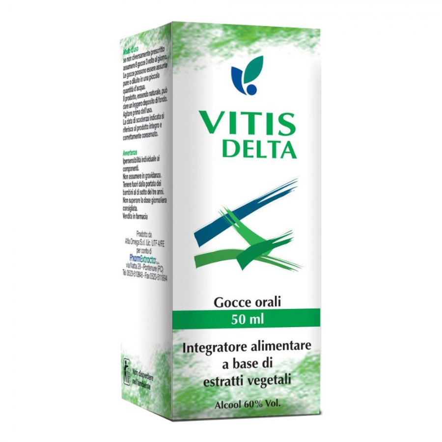 Vitis Delta Soluzione Idroalcolica - Integratore per il Benessere della Circolazione - 50 ml