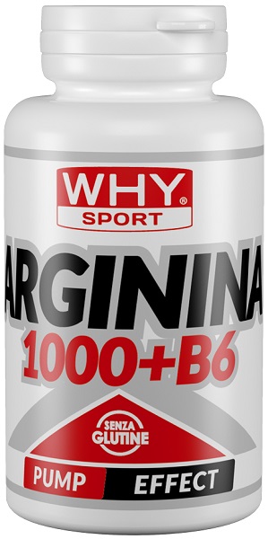 Why Sport Arginina 1000+B6 Integratore per Stanchezza e Affaticamento 100 Compresse