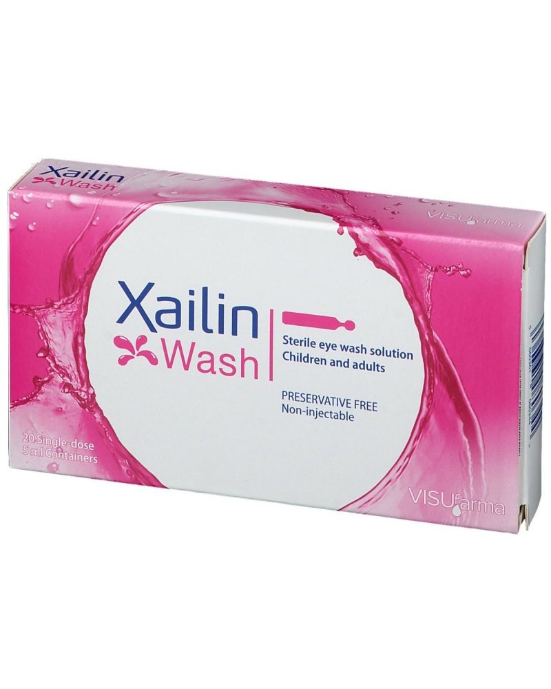 Xailin Wash - Soluzione Sterile per Lavaggio Oculare - 20 Flaconcini x 5 ml