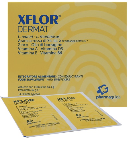 Xflor Dermat Integratore di Probiotici 14 Bustine