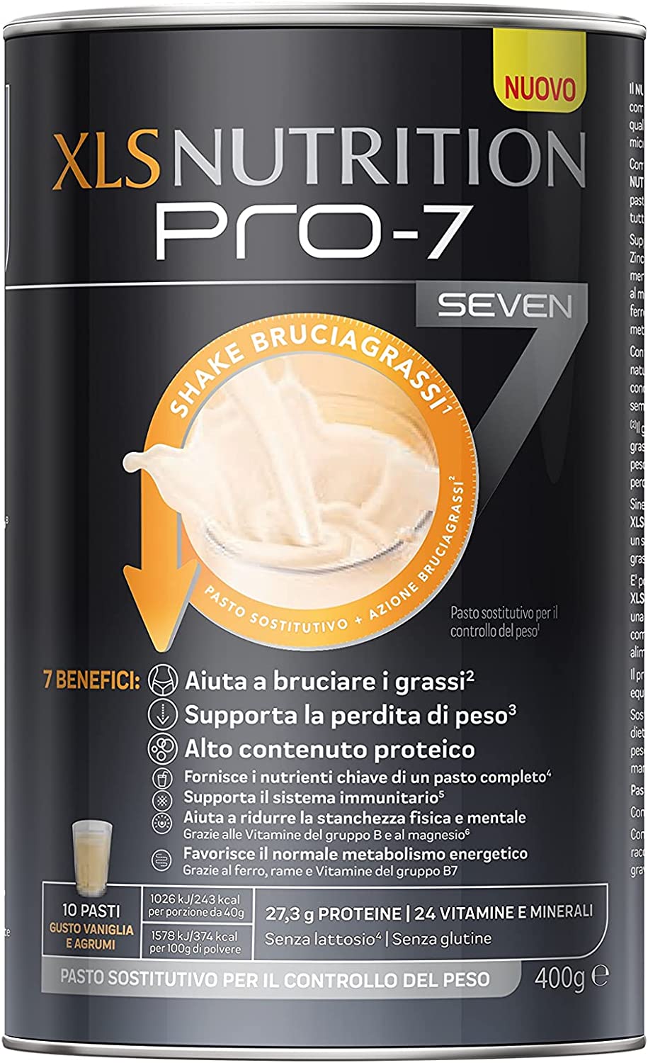 XL-S Nutrition Pro-7 Shake Integratore Bruciagrassi 400 g