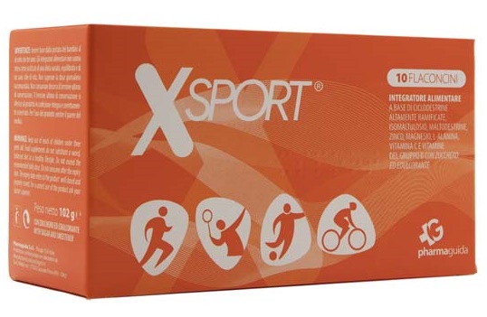 XSport Integratore Energetico per Sportivi 10 Flaconcini