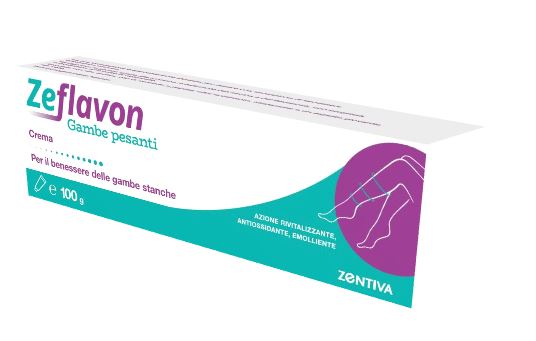 Zentiva Zeflavon - Crema per il Benessere di Gambe Stanche e Pesanti - 100 g