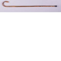 BASTONE DI CASTAGNO NETURALE CON MANICO CURVO