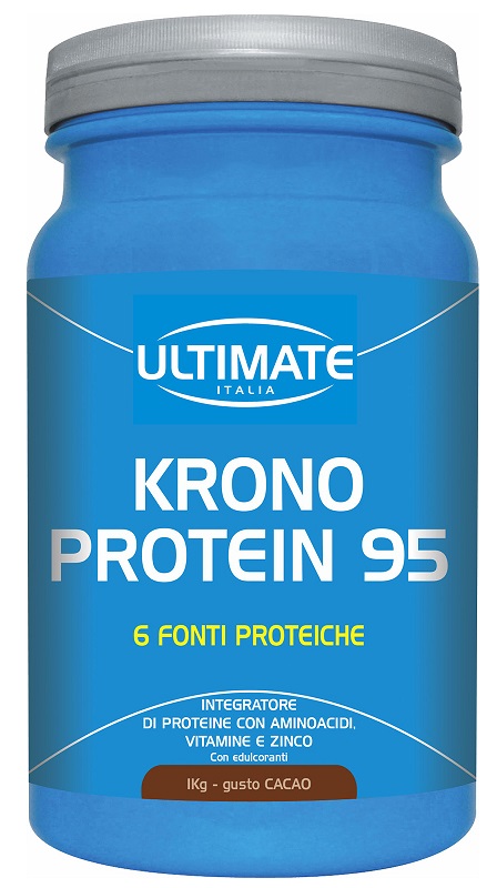 Ultimate Krono Protein 95 - Integratore per Massa Muscolare Gusto Cacao - 1 kg