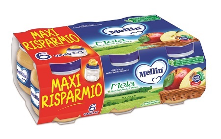 MELLIN OMOGENEIZZATO MELA 100 G 6 PEZZI