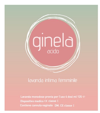 LAVANDA INTIMA FEMMINILE GINELA ACIDO 4 DOSI X 125 ML + CANNULA VAGINALE