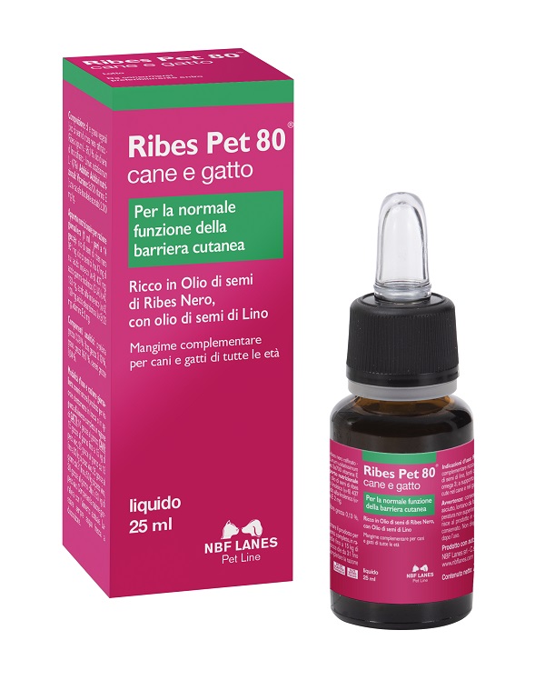 Ribes Pet 80 Gocce Mangime Complementare Cane e Gatto 25 ml
