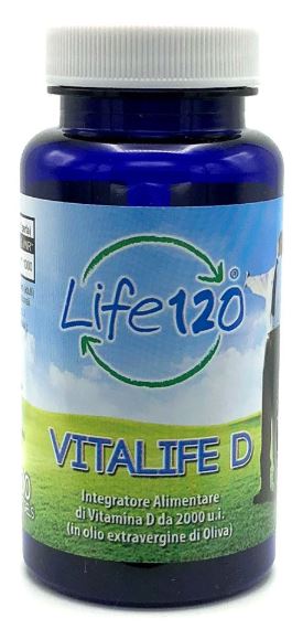 Life 120 Vitalife D - Integratore di Vitamina D 2000 U.I. - 100 Softgel