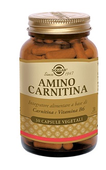 Solgar Amino Carnitina - Integratore di Carnitina e Vitamina B6 - 30 Capsule