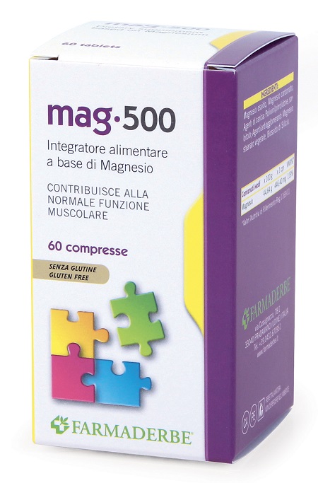 Mag 500 Integratore di Magnesio 60 Compresse