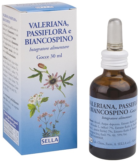 Valeriana Passiflora e Biancospino Integratore Gocce 30 ml