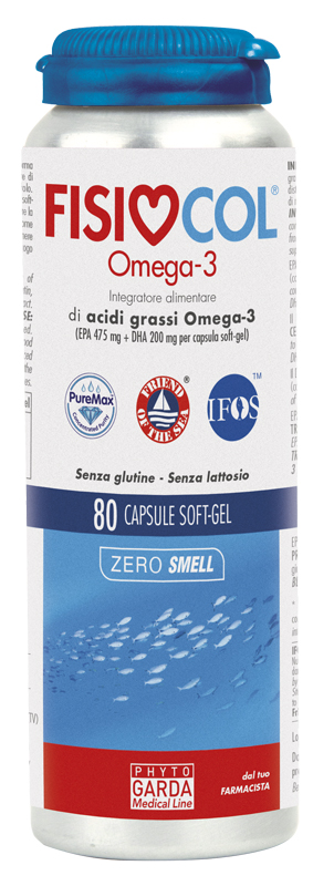 Fisiocol - Integratore di Acidi Grassi Omega 3 - 80 Capsule