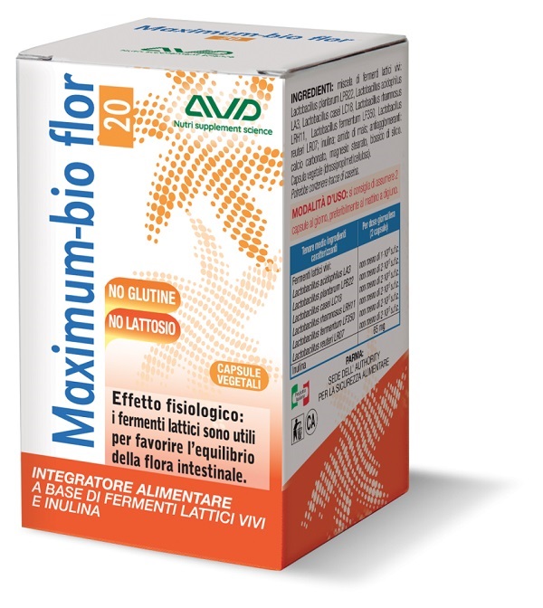 Maximum-Bio Flor 20 - Integratore di Fermenti Lattici - 40 Capsule