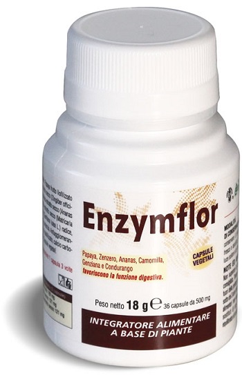 Enzymflor Integratore Funzione Digestiva 36 Capsule