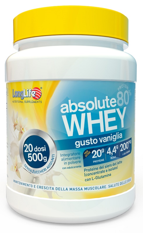 LONGLIFE ABSOLUTE WHEY VANIGLIA 500 G