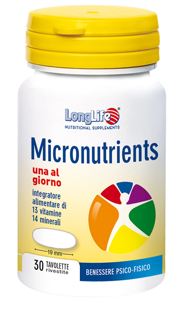 LongLife Micronutrients - Integratore Multivitaminico - 30 Tavolette