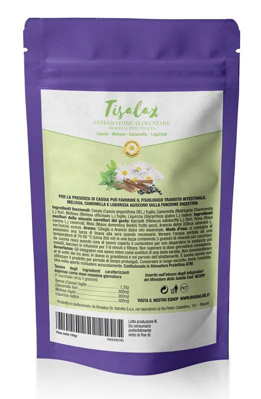 TISALAX MISCELA DI ERBE 100 G TAGLIO TISANA