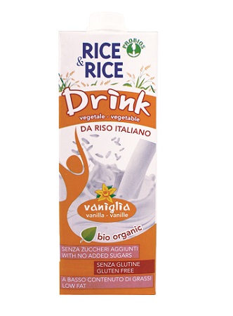 RICE&RICE BEVANDA DI RISO ALLA VANIGLIA 1 LT