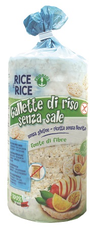 RICE&RICE GALLETTE DI RISO SENZA SALE E SENZA LIEVITO 100 G