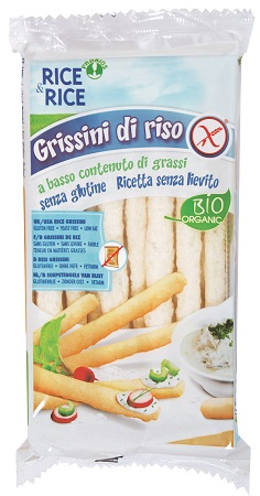 RICE&RICE GRISSINI DI RISO 100% 100 G SENZA LIEVITO