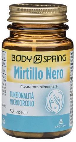 Body Spring Mirtillo Nero - Integratore per la Funzionalità della Vista - 50 Capsule